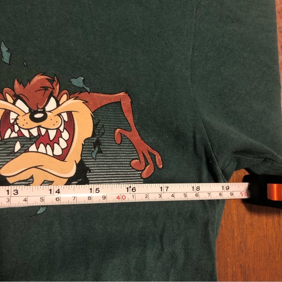 Vintage Single Stitch (1998) Taz Looney Tunes Teal/Green Tee - Picture 4 of 7